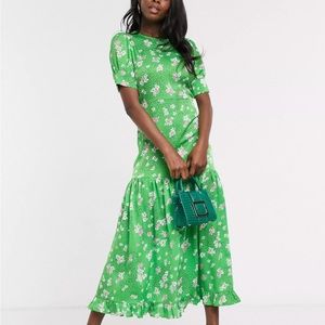Never Fully Dressed floral maxi green
